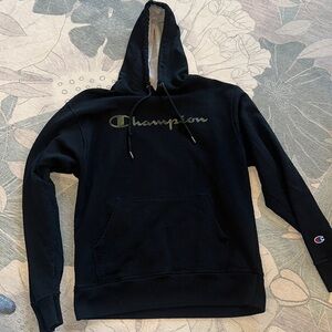 Champion Hoodie w/ camo name on front. Sz Med. Excellent condition.